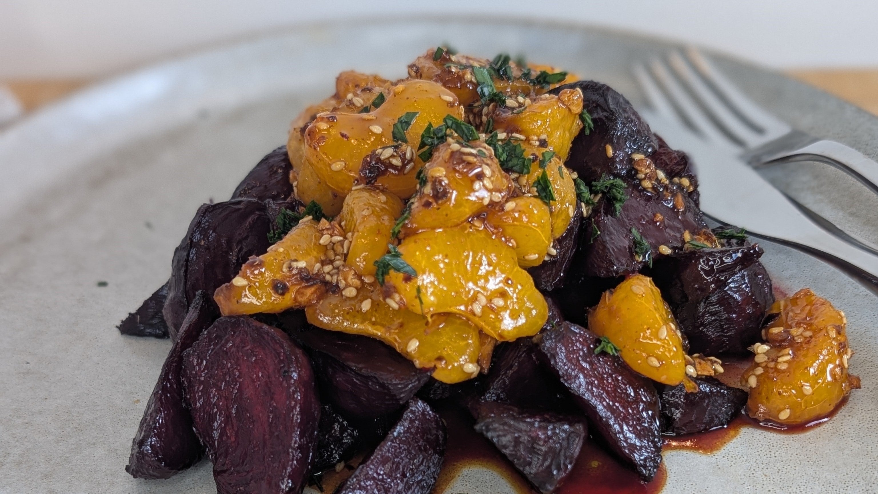 Roasted Beets with Drench & Ruby Crunch Chili Crisp – 5 Lakes Flavor