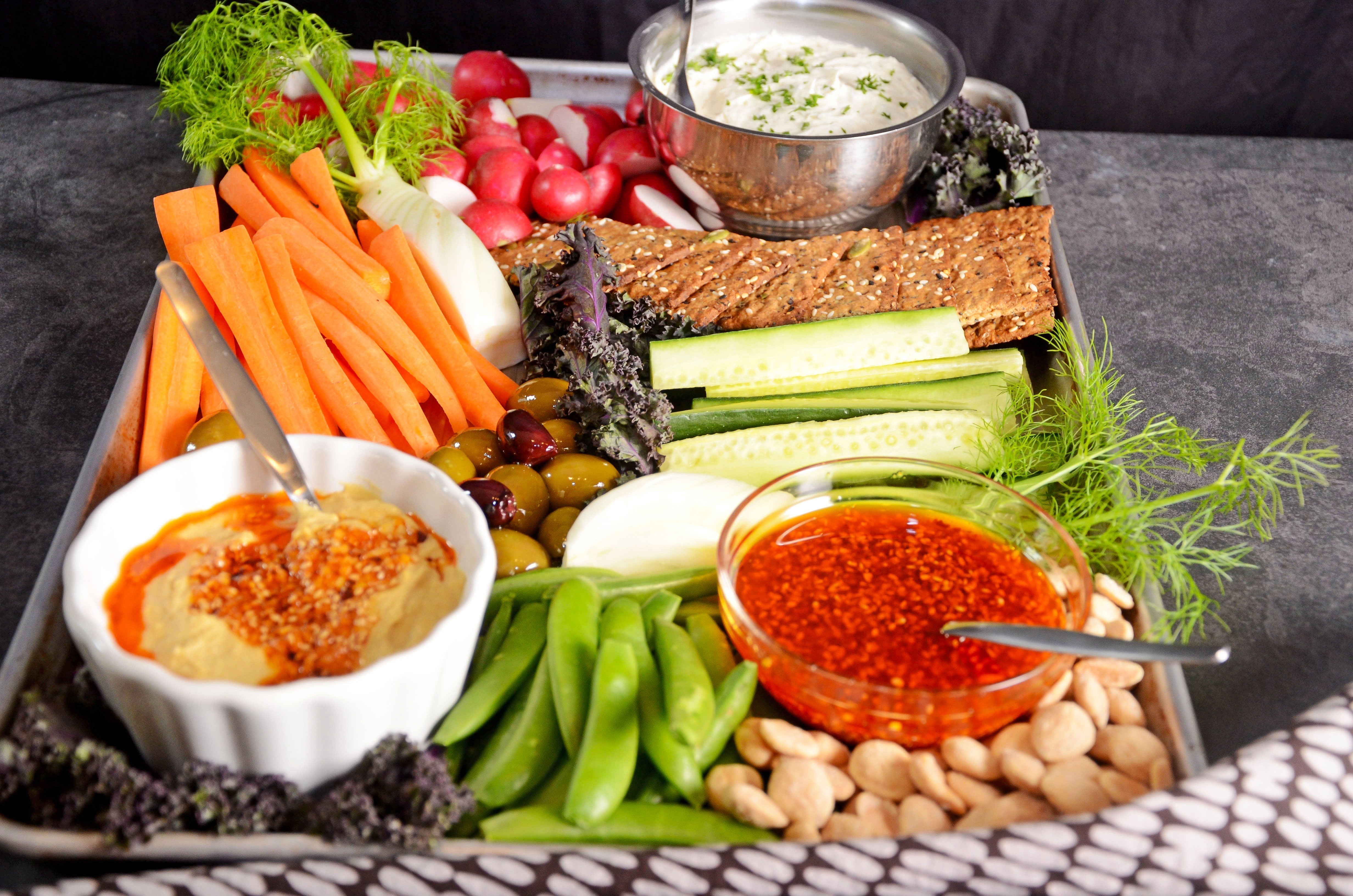 The Ultimate Snack Platter with Ruby Crunch Chili Crisp – 5 Lakes Flavor