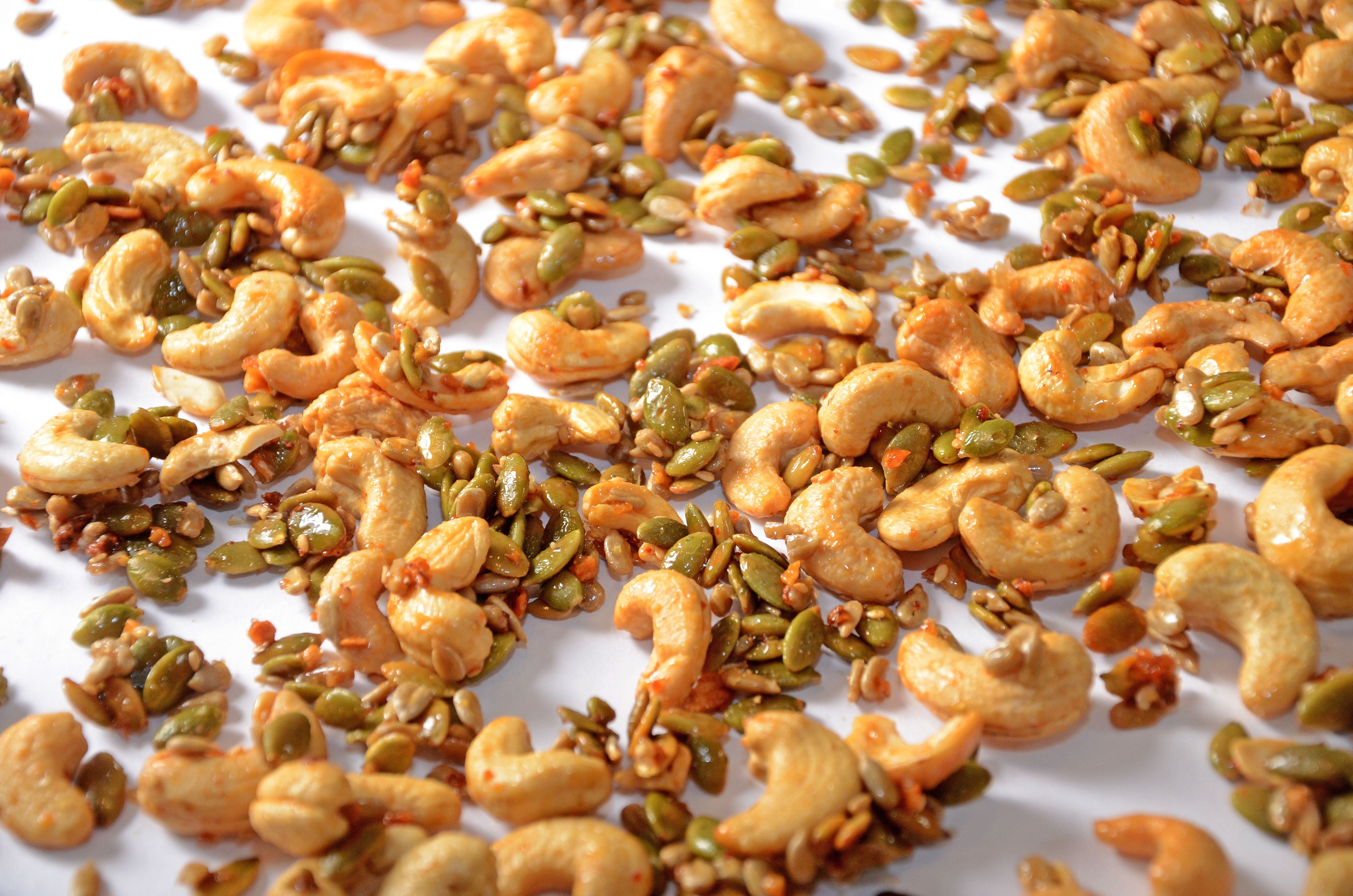 Healthy Snack Brittle with Ruby Crunch Chili Crisp – 5 Lakes Flavor