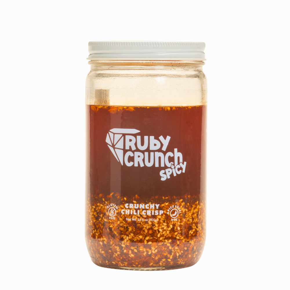 Spicy Ruby Super Fan Jar: Clean-Label Olive Oil Chili Crisp for Everyday Cooking